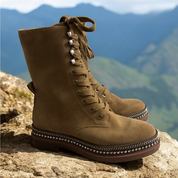 Vince Camuto Women’s Branda Lace Up Suede Leather Boot. Size 7. Like New. - Picture 3 of 7